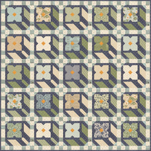 Load image into Gallery viewer, &quot;Flower Press&quot; geometric flower quilt by Lella Boutique. Layer Cake friendly - fabric is True Love by Lella Boutique for Moda Fabrics. Download the PDF here.