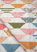 Load image into Gallery viewer, &quot;Honey Glow&quot; easy hexagon quilt by Lella Boutique. Make it with a Honeybun + fat quarters. Fabric is Wild Honey by Lella Boutique for Moda Fabrics (Nov 2025).