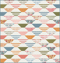 Load image into Gallery viewer, Honey Glow easy hexagon quilt in Wild Honey fabric by Lella Boutique for Moda Fabrics. Cut Honeybun precut quilt!