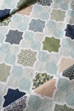Load image into Gallery viewer, Hubba Hubba tile quilt by Lella Boutique. Make it with a Layer Cake (10" squares). Fabric is True Love by Lella Boutique for Moda. Download the PDF here!