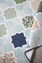 Load image into Gallery viewer, Hubba Hubba tile quilt by Lella Boutique. Make it with a Layer Cake (10" squares). Fabric is True Love by Lella Boutique for Moda. Download the PDF here!