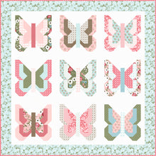 Load image into Gallery viewer, Social Butterfly fat quarter quilt by Vanessa Goertzen of Lella Boutique. Fat quarter friendly. Fabric is Lovestruck by Lella Boutique for Moda Fabrics. Download the PDF here!