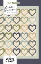 Load image into Gallery viewer, Open Heart quilt by Vanessa Goertzen of Lella Boutique. Make it with fat quarters or fat eighths. Fabric is True Love by Lella Boutique for Moda Fabrics. Download the PDF here!