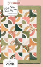 Load image into Gallery viewer, LB161 Dishes curve quilt by Lella Boutique. Layer Cake friendly and beginner friendly. Fabric is Garden Glam by Lella Boutique for Moda Fabrics (Nov 2026).