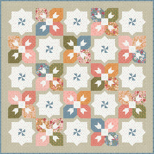 Load image into Gallery viewer, Sun Shower tile quilt by Lella Boutique. Fat eighth quilt. Fat quarter quilt. Fabric is Wild Honey (and Magic Dot) by Lella Boutique for Moda Fabrics. Download the PDF here!