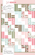 Stairway to Heaven jelly roll quilt by Vanessa Goertzen of Lella Boutique. Really cute geometric quilt in Lovestruck fabric by Lella Boutique for Moda Fabrics. Download the PDF here!