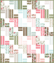 Load image into Gallery viewer, Stairway to Heaven jelly roll quilt by Vanessa Goertzen of Lella Boutique. Really cute geometric quilt in Lovestruck fabric by Lella Boutique for Moda Fabrics.