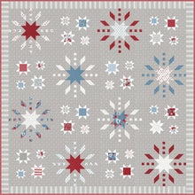 Load image into Gallery viewer, &quot;Grand Finale&quot; fireworks quilt by Lella Boutique. Cute 4th of July quilt reminiscent of a night filled with sparklers and exploding fireworks. Fabric is Old Glory by Lella Boutique for Moda Fabrics.