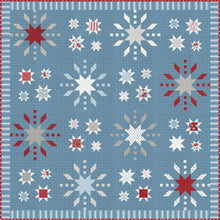 Load image into Gallery viewer, &quot;Grand Finale&quot; fireworks quilt by Lella Boutique. Cute 4th of July quilt reminiscent of a night filled with sparklers and exploding fireworks. Fabric is Old Glory by Lella Boutique for Moda Fabrics. Download the PDF here!