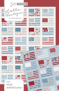 Miss Americana flag quilt by Lella Boutique