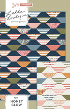 Load image into Gallery viewer, Honey Glow easy hexagon quilt in Wild Honey fabric by Lella Boutique for Moda Fabrics. Cut Honeybun precut quilt!