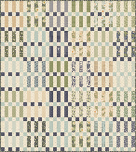 Load image into Gallery viewer, &quot;Woven&quot; Jelly Roll quilt pattern in True Love fabric by Lella Boutique for Moda Fabrics. Quick and easy quilt using strip piecing technique - download the PDF here!
