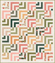Load image into Gallery viewer, "Fresh Cut" log cabin quilt by Vanessa Goertzen of Lella Boutique. Jelly Roll friendly log cabin that feels fresh and modern. Fabric is Garden Glam by Lella Boutique for Moda Fabrics (Nov 2026). Download the PDF here!
