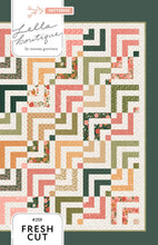 Load image into Gallery viewer, "Fresh Cut" log cabin quilt by Vanessa Goertzen of Lella Boutique. Jelly Roll friendly log cabin that feels fresh and modern. Fabric is Garden Glam by Lella Boutique for Moda Fabrics (Nov 2026). Download the PDF here!