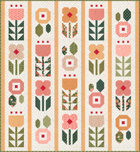Load image into Gallery viewer, "Garden Party" patchwork flower quilt by Vanessa Goertzen of Lella Boutique. Fat quarter friendly and reminiscent of vintage floral wallpaper. Fabric is Garden Glam by Lella Boutique for Moda Fabrics (Nov 2026). Download the PDF here!