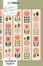 Load image into Gallery viewer, "Garden Party" patchwork flower quilt by Vanessa Goertzen of Lella Boutique. Fat quarter friendly and reminiscent of vintage floral wallpaper. Fabric is Garden Glam by Lella Boutique for Moda Fabrics (Nov 2026). Download the PDF here!