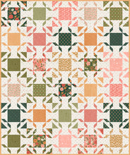 Load image into Gallery viewer, "Bedazzled" geometric gemstone quilt by Vanessa Goertzen of Lella Boutique. Make it with fat quarters or fat eighths! Fabric is Garden Glam by Lella Boutique for Moda Fabrics (Nov 2026). Download the PDF here!