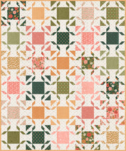 Load image into Gallery viewer, LB262 Bedazzled geometric jewel pattern by Lella Boutique. Make it with fat quarters or fat eighths! Fabric is Garden Glam by Lella Boutique for Moda Fabrics. Download the PDF here!