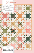Load image into Gallery viewer, "Bedazzled" geometric gemstone quilt by Vanessa Goertzen of Lella Boutique. Make it with fat quarters or fat eighths! Fabric is Garden Glam by Lella Boutique for Moda Fabrics (Nov 2026).  Download the PDF here!
