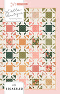 LB262 Bedazzled geometric jewel pattern by Lella Boutique. Make it with fat quarters or fat eighths! Fabric is Garden Glam by Lella Boutique for Moda Fabrics. Download the PDF here!