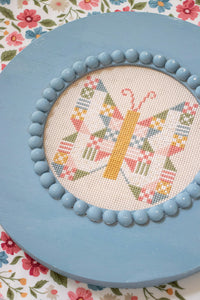 "Butterfly Patch" cross stitch pattern by Lella Boutique. Download the PDF here!