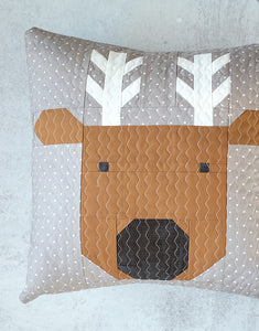 #245 Merry Reindeer Pillow - PDF Pattern