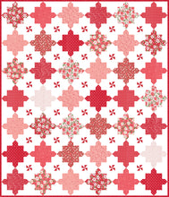Load image into Gallery viewer, &quot;Sugar &#39;n Spice&quot; puzzle piece quilt by Vanessa Goertzen of Lella Boutique. Fat quarter friendly - fabric is Love Blooms by Lella Boutique for Moda Fabrics. Download the PDF here.
