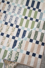 Load image into Gallery viewer, &quot;Woven&quot; Jelly Roll quilt pattern in True Love fabric by Lella Boutique for Moda Fabrics. Quick and easy quilt using strip piecing technique - download the PDF here!