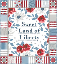 Load image into Gallery viewer, &quot;Sweet Land&quot; 4th of July quilt by Lella Boutique featuring the &quot;Sweet Land of Liberty&quot; quilt panel from the Old Glory fabric collection for Moda Fabrics. Fun way to add a scrappy border to this Americana quilt panel.