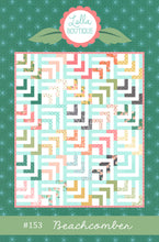 Load image into Gallery viewer, Beachcomber log cabin quilt by Vanessa Goertzen of Lella Boutique. Fun spin on a log cabin design. Make it with a jelly roll or layer cake. Fabric is Sugar Pie by Lella Boutique for Moda Fabrics.