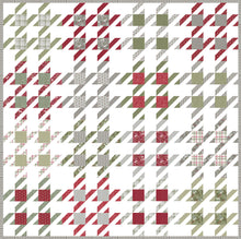 Load image into Gallery viewer, Checkmate houndstooth quilt by Vanessa Goertzen of Lella Boutique. Make it with fat quarters. Fabric is Christmas Eve by Lella Boutique for Moda Fabrics. Download the PDF here!