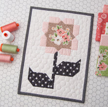 Load image into Gallery viewer, Cottage Blossoms flower mini quilt pattern by Lella Boutique. Download the PDF here!