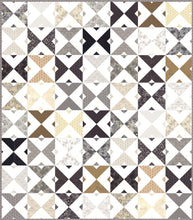 Load image into Gallery viewer, Double Dutch geometric triangle quilt by Lella Boutique. Make it with fat quarters or fat eighths. Fabric is Stiletto by BasicGrey for Moda Fabrics.
