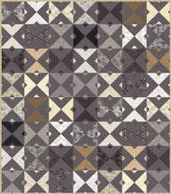 Load image into Gallery viewer, Double Dutch geometric triangle quilt by Lella Boutique. Make it with fat quarters or fat eighths. Fabric is Stiletto by BasicGrey for Moda Fabrics. Download the PDF here!