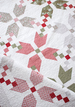 Load image into Gallery viewer, &quot;Figgy Pudding&quot; simple Christmas star quilt by Lella Boutique. Fat Quarter quilt. Fabric is Christmas Morning by Lella Boutique for Moda.
