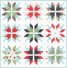 Load image into Gallery viewer, Icebox nordic snowflake quilt by Lella Boutique. Beautiful Christmas quilt in Little Tree fabric by Lella Boutique for Moda Fabrics. Fat quarter friendly.