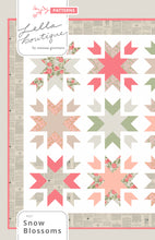 Load image into Gallery viewer, Snow Blossoms star quilt by Lella Boutique for Moda Fabrics. Make it with 9 fat quarters. Fabric is Love Note by Lella Boutique for Moda Fabrics.