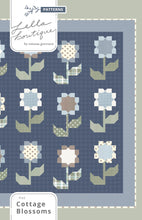 Load image into Gallery viewer, Cottage Blossoms flower quilt by Vanessa Goertzen of Lella Boutique. Make it with a layer cake or fat quarters. Fabric is Harvest Road by Lella Boutique for Moda Fabrics.