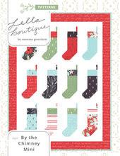Load image into Gallery viewer, By the Chimney Mini stocking mini quilt pattern. Download the PDF here!