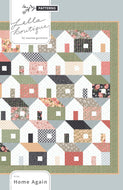Home Again house quilt by Lella Boutique. Make it with fat eighths of Country Rose fabric by Lella Boutique for Moda Fabrics.