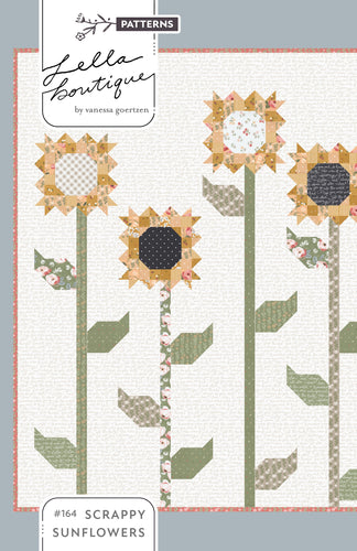 #164 Scrappy Sunflowers - Paper Pattern