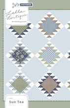 Load image into Gallery viewer, Sun Tea simple boho quilt. Make it with fat quarters. Fabric is Harvest Road by Lella Boutique for Moda Fabrics.