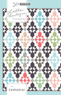 Cathedral star tile quilt by Lella Boutique. Fat quarter quilt. Fabric is Bloomington by Lella Boutique for Moda Fabrics.