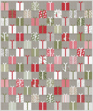 Load image into Gallery viewer, Gift Swap charm pack quilt by Lella Boutique. Cute Christmas present quilt in Christmas Morning fabric by Lella Boutique for Moda Fabrics. Make it with charm packs, fat quarters, or scraps.
