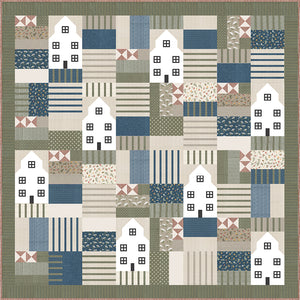 Pure Country farm quilt pattern by Vanessa Goertzen of Lella Boutique. Fabric is Flower Pot by Lella Boutique for Moda Fabrics.