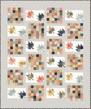 Load image into Gallery viewer, Leaves of Change scrappy leaf quilt pattern by Lella Boutique. Make it with a Jelly Roll (2.5&quot; strips). Fabric is Persimmon by BasicGrey for Moda (but would also look great in their new Cider collection).