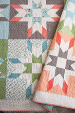 Load image into Gallery viewer, Mabel old fashioned barn star quilt by Lella Boutique. Fat quarter friendly, and no Y seams. Fabric is Nest by Lella Boutique for Moda Fabrics.