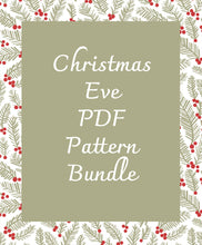 Load image into Gallery viewer, Christmas Eve PDF pattern collection by Lella Boutique. Download the PDFs here! Christmas patterns include a Santa quilt, reindeer quilt, wreath quilt, scrappy star quilt, plaid quilt, and Christmas medallion quilt.