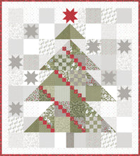 Load image into Gallery viewer, Yule Tree scrappy Christmas tree quilt by Lella Boutique. Fabric is Christmas Morning by Lella Boutique for Moda Fabrics. Download the PDF here.