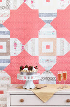 Load image into Gallery viewer, Cake Box quilt from the book: Jelly Filled - 18 Quilts from 2-1/2&quot; Strips by Vanessa Goertzen of Lella Boutique. Get your autographed copy of the book here! Lots of great jelly roll strip quilts. Fabric is Le Vintage Chic by AGF Studios